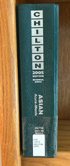 Chilton Asian Mechanical Service 2005 Edition Acura-Mazda, Part No 26716