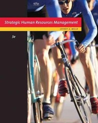 Strategic Human Resource Management – Hardcover, by Mello Jeffrey A. – Very Good