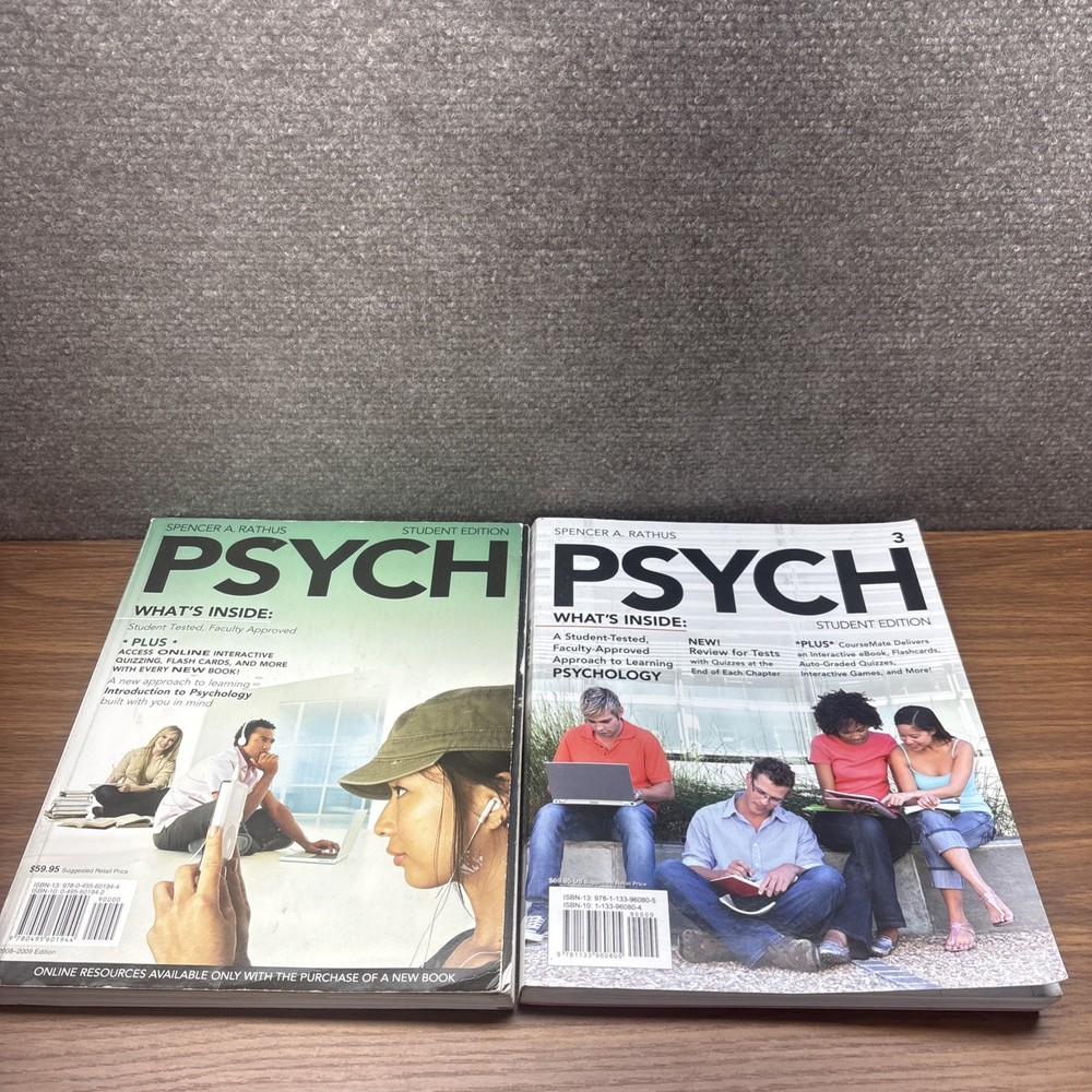 PSYCH Magazine Lot Of 2 ACCEPTABLE Psychology Students Edition Learning