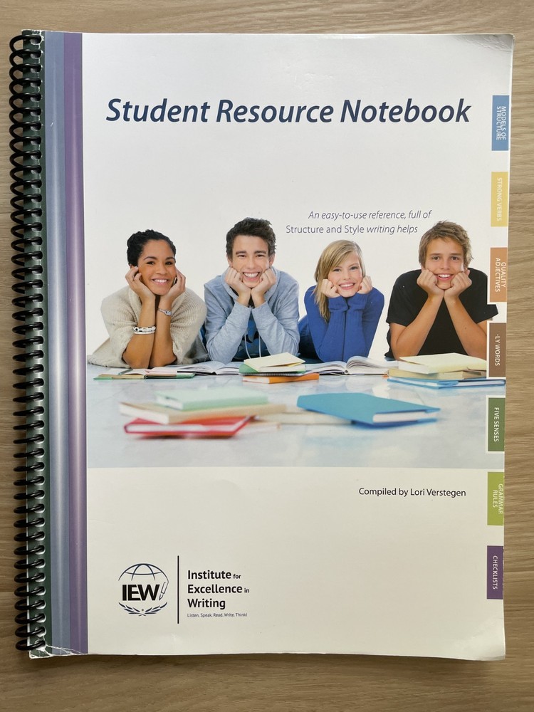 IEW Student Resource Notebook by Lori Verstegen 3rd Edition 2013