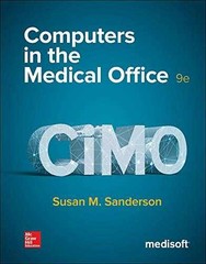 Computers in the Medical Office – Spiral-bound, by Sanderson Susan – Very Good