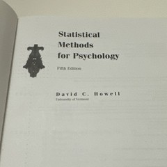 Statistical Methods for Psychology Fifth Edition David C. Howell Hardcover