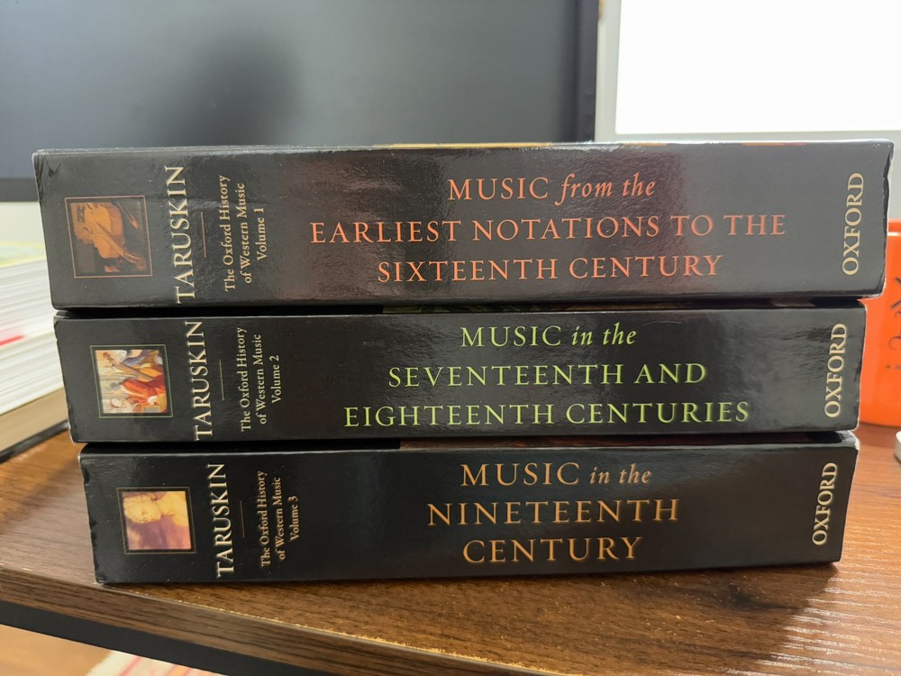 Oxford History of Western Music 3-Volume Set by Richard Taruskin VG