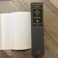 The Collected Works of Spinoza, Volume I & II Philosophy Lot of 2 Edwin Curley