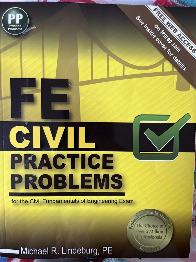 Fe Civil Practice Problems by Michael R. Lindeburg (2014, Trade Paperback)