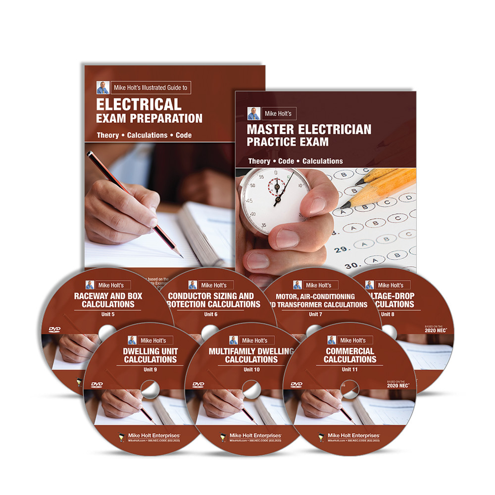 Mike Holt’s Master Basic Electrical Exam Prep Training DVD Library, 2020 NEC