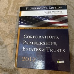 South-Western Federal Taxation 2012: Corporations, Partnerships, Estates and Tr
