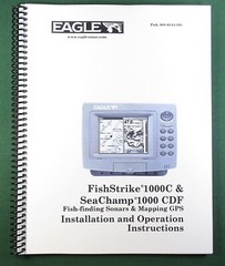 Eagle FishStrike 1000c Instruction Manual: 204 Pages & Protective Covers!