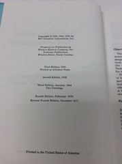 TRANSMISSION SYSTEMS FOR COMMUNICATIONS Bell Telephone Labs Rev 4th Ed 1971