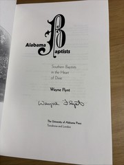 SIGNED Alabama Baptists Flynt 1st Edition 1998 Southern Baptist History HCDJ NF