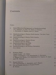 Methods of Dendrochronology Applications in the Environmental Sciences H/C 1990