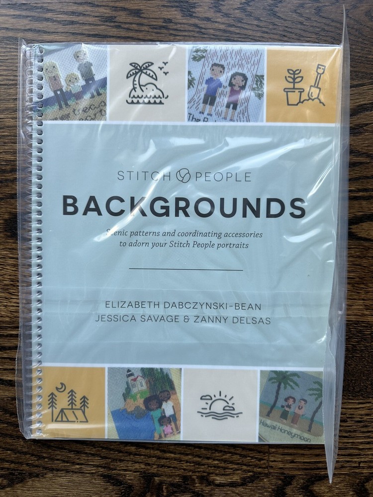 NEW STITCH PEOPLE Backgrounds Spiral-bound Book Elizabeth Dabczynski-Bean