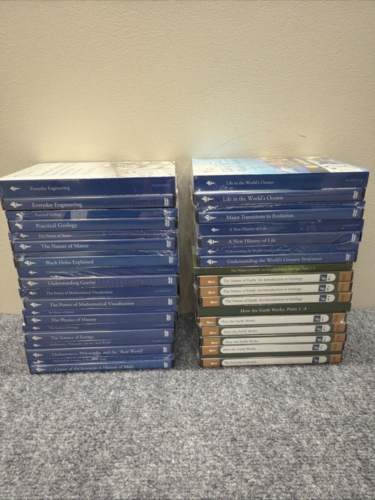 The Great Courses Math Science DVD & Guidebook NEW LOT OF 22