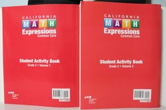 HMH: Math Expressions California Student Activity Book Grade 2 Volume 1 & 2 LN