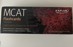 Kaplan MCAT Flashcards 4th Edition 1000 Cards Test Prep