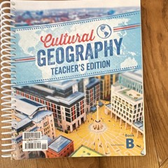 BJU Press Cultural Geography Textbook 4th Ed + Teacher Ed (Book B only) + Tests