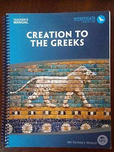 Creation to the Greeks (Teachers – Spiral-bound, by Marie Hazell – Acceptable n
