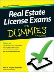 Real Estate License Exams For Dummies – Paperback By Yoegel, John A. – GOOD