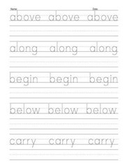 Handwriting Practice Book for Kids Ages 6-10 : Printing Workbook for Grades 1, 2