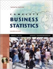 Complete Business Statistics with Student CD (The Mcgraw-hill/Irwin Series)