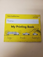 Handwriting Without Tears MY PRINTING BOOK -No writing