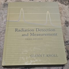 Radiation Detection and Measurement Third Edition (hardcover)