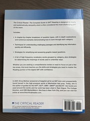 The Critical Reader 5th Edition: The Complete Guide to SAT Reading Erica Meltzer