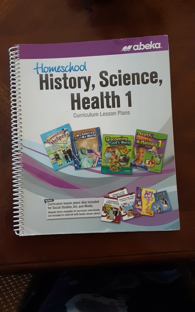 Abeka Homeschool History, Science, Health 1 Curriculum Lesson Plans