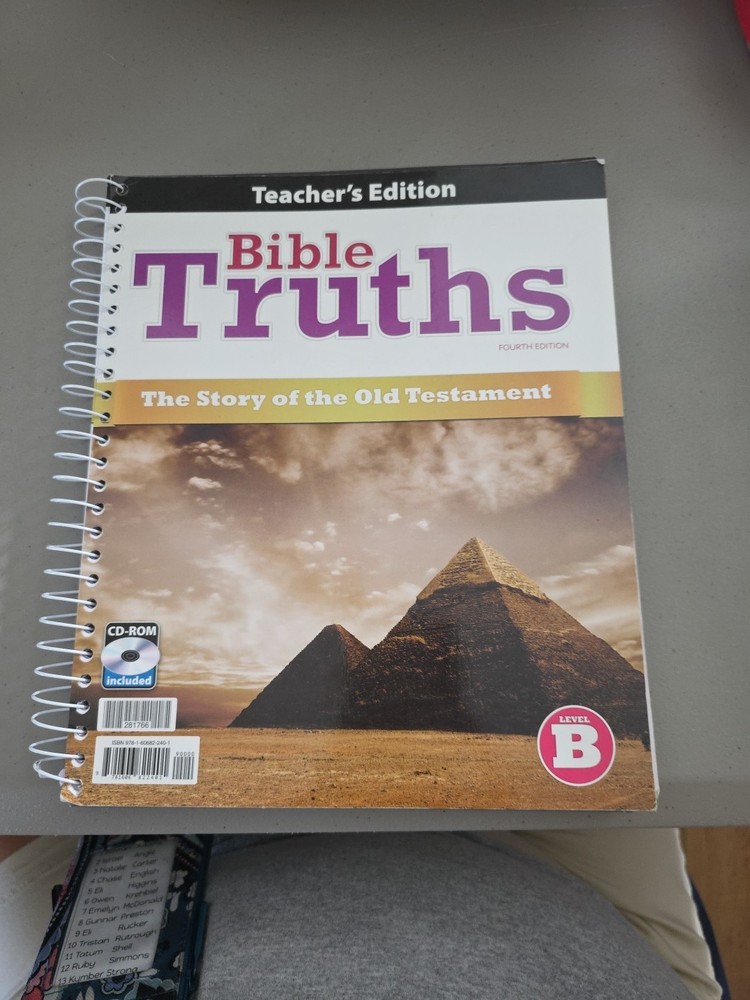 Bible Truths Level B – New W/CD-Rom- Teacher edition- Bob Jones University –