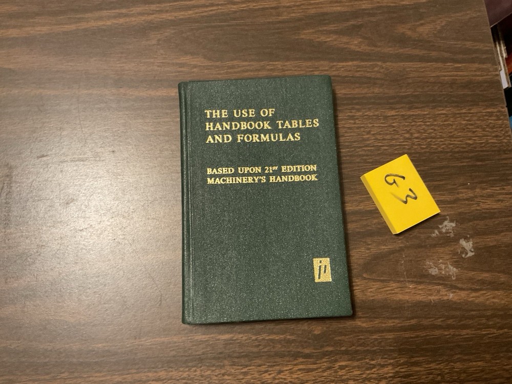 The Use Of Handbook Tables And Formulas Base In 21st Edition Machinery, G3