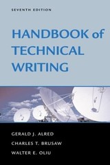 HANDBOOK OF TECHNICAL WRITING By Gerald J. Alred & Charles T. Brusaw *BRAND NEW*
