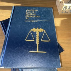 American Law of Medical Malpractice 3rd Ed. 3 Volume Set 2005