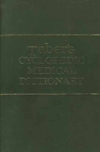 Taber’s Cyclopedic medical – Hardcover, by Clarence Wilbur Taber – Very Good q