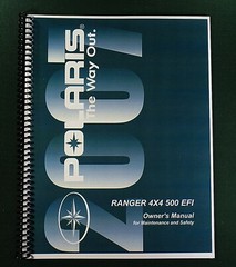 2007 Polaris Ranger 4×4 500 EFI Owner’s Manual: 124 Pages & Protective Covers!