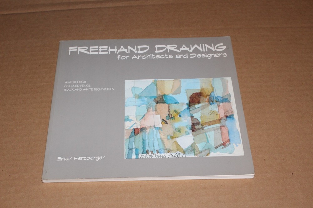 FREEHAND DRAWING FOR ARCHITECTS AND DESIGNERS PAPERBACK BOOK ART INSTRUCTION