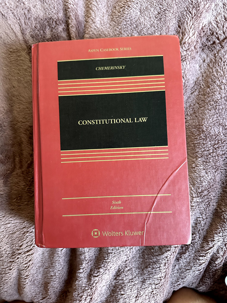 Constitutional Law Textbook, Erwin Chemerinsky (6th ed.) – Aspen Casebook Series