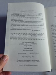 The Anonymous Press Study Edition of Alcoholics HC & Alcoholics Anon Self Help
