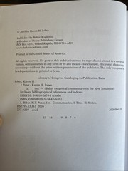 Baker Exegetical Commentary on the New Testament Ser.: 1 Peter by Karen H. Jobes