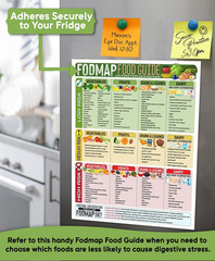 Magnetic 8.5X11 FODMAP Food Guide – Ibs-Friendly Diet Poster & Chart, Safe Foods