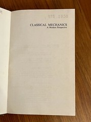 Classical Mechanics : A Modern Perspective by Barger & Olsson – HC – 1973