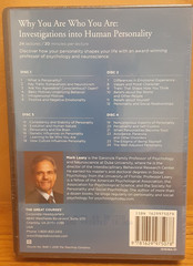 Why You Are Who You Are : Investigations by Mark Leary Great Courses DVD w Guide