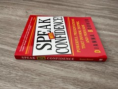 Speak with confidence, Textbook, Red & Gold Print, New, 7.4 in x 9.2 in