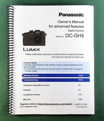 Panasonic DC-GH5 Advanced Owner’s Manual: Full Color & Protective Covers!