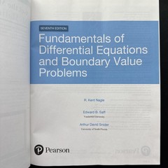 Fundamentals of Differential Equations and Boundary Value Problems by Edward…