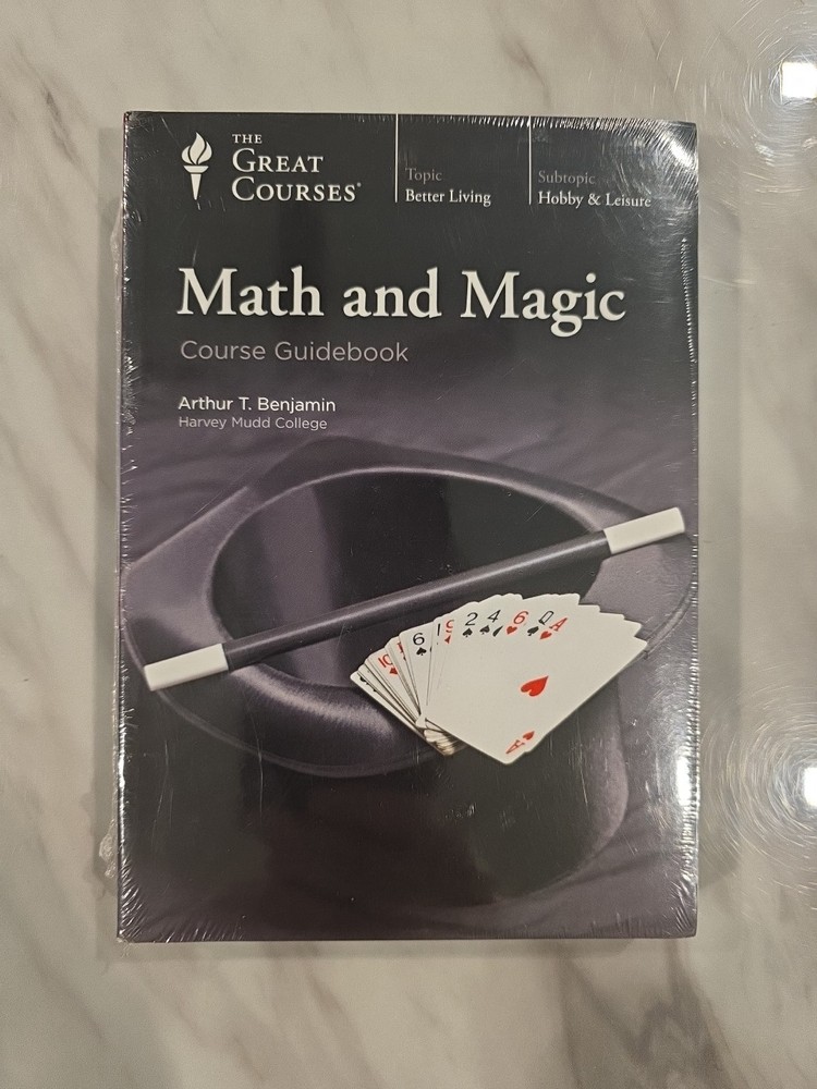 The Great Courses Math and Magic Arthur T. Benjamin DVD + Guidebook New/Sealed