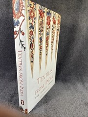 Textiles from India: The Global Trade by Rosemary Crill HC DJ VERY GOOD
