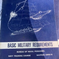 Basic Military Requirements Bureau Of Naval Personnel Many Training Course 1966