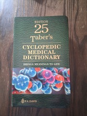 Taber’s Cyclopedic Medical Dictionary, Paperback by Venes, Donald, Like New U…