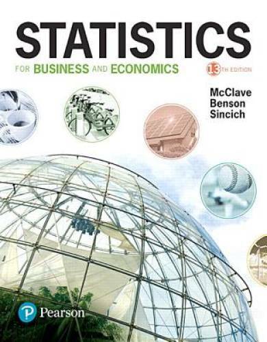 Statistics for Business and Economics (13th Edition) – Hardcover – GOOD