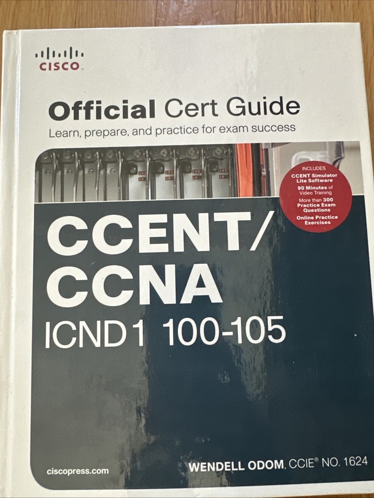 CCENT/CCNA ICND1 100-105 Official Cert Guide Wendell Odom (Hardcover / Dvd)